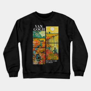 Van Gogh - Red Vine Yard in Arles Crewneck Sweatshirt